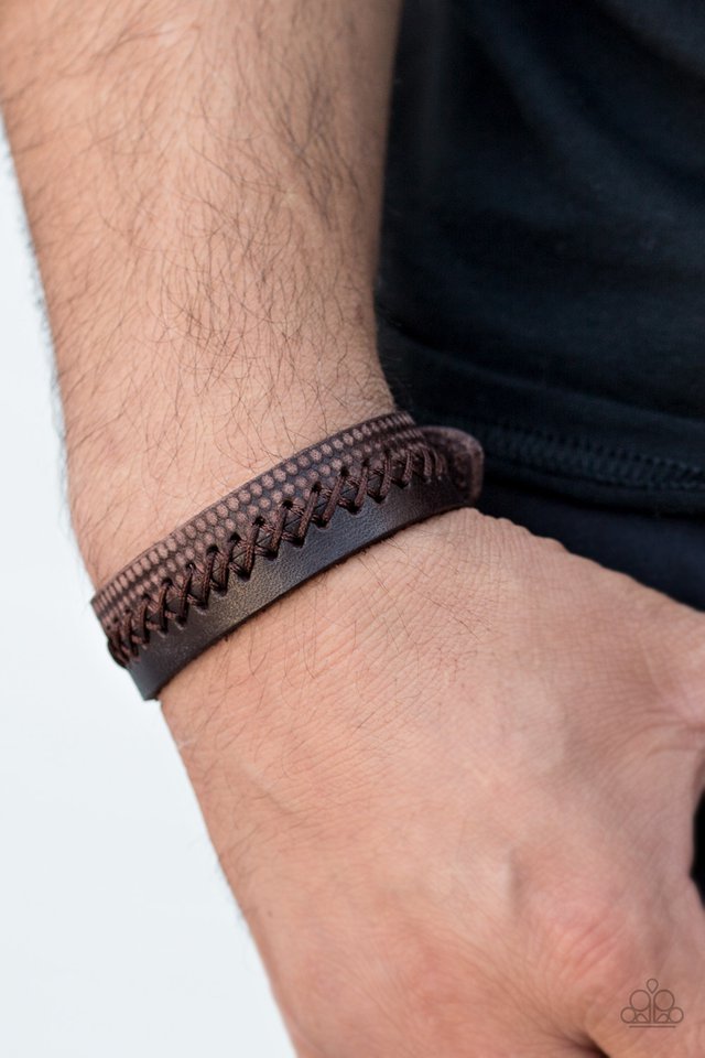 Paparazzi ♥ Mountain Ridge - Brown ♥ Bracelet