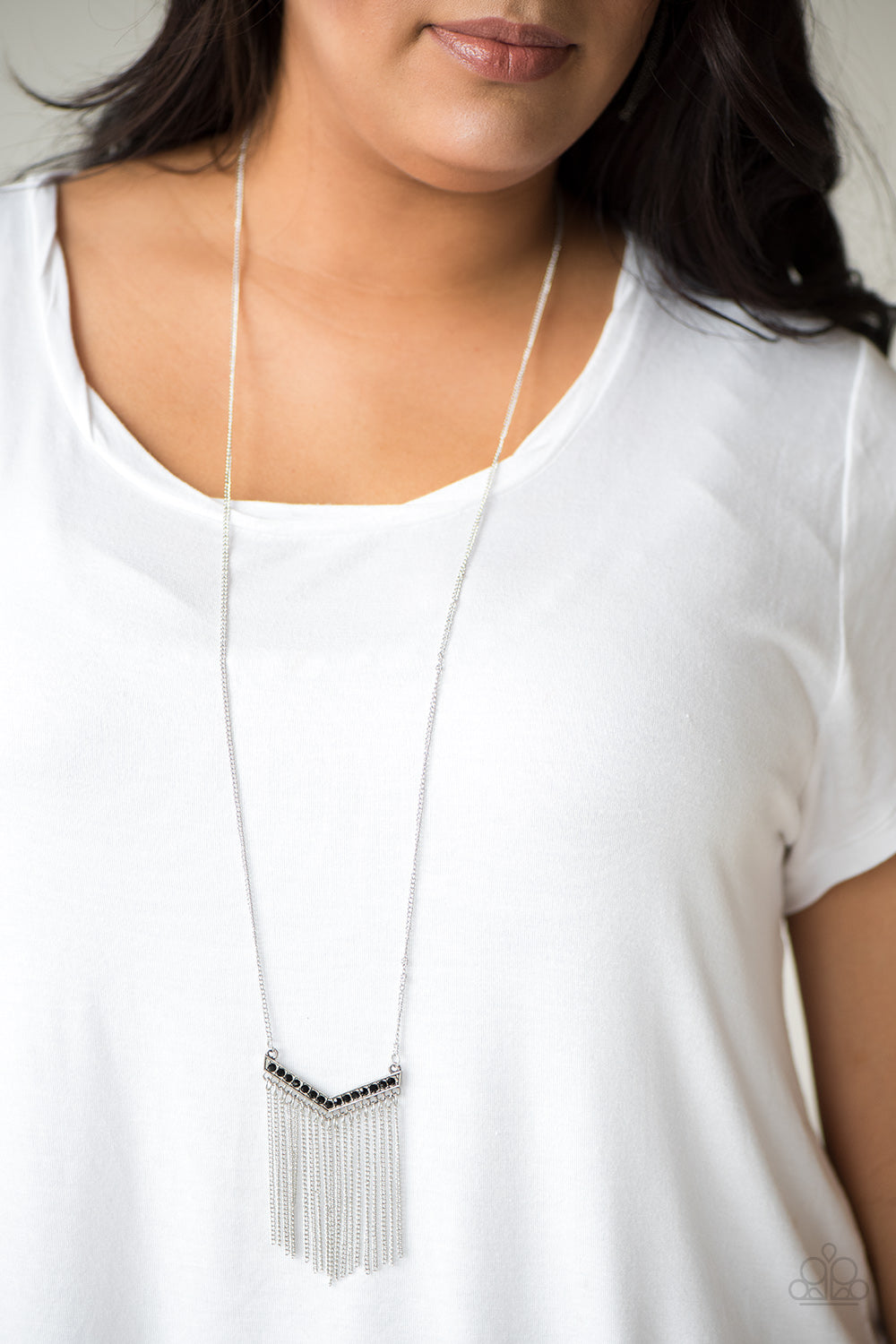 Paparazzi ♥ Gotta Have Fringe - Black ♥  Necklace