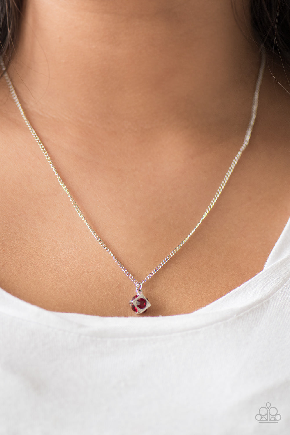 Paparazzi ♥ BOX-buster - Red ♥  Necklace