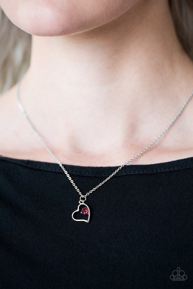 Paparazzi ♥ Sparkle With All Your Heart - Red ♥ Necklace