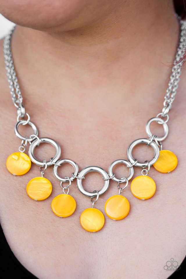 Paparazzi ♥ Coastal Adventure - Yellow ♥ Necklace