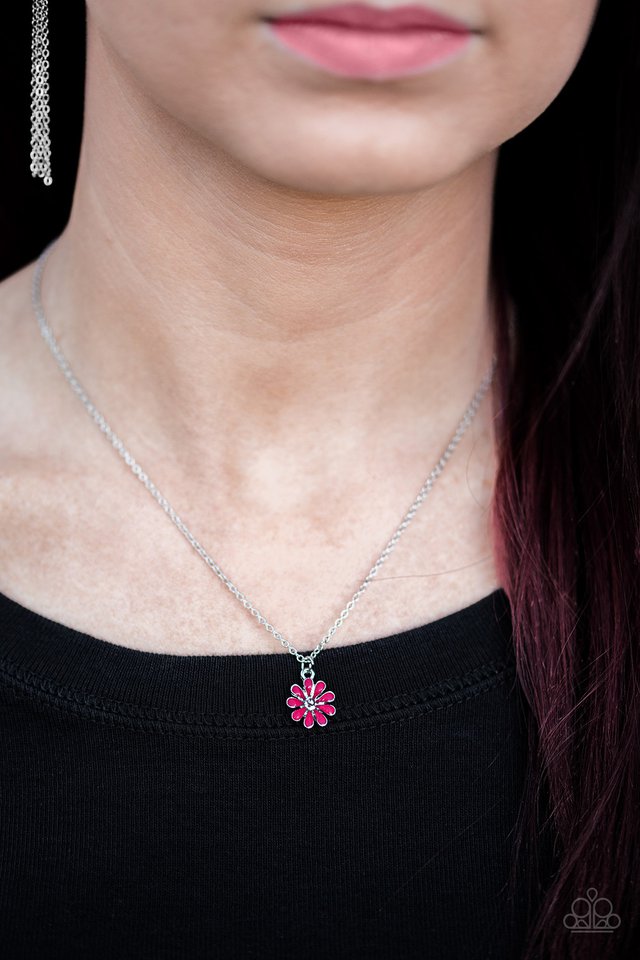 Paparazzi ♥ Flower Formal - Pink ♥ Necklace