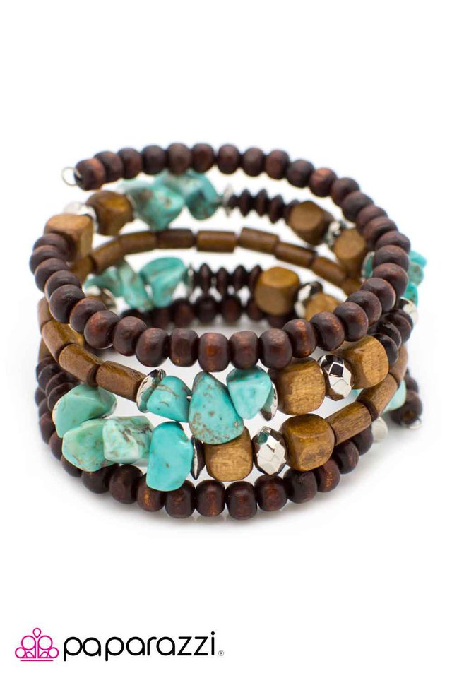 Paparazzi ♥ Spiraling Serenity - Blue ♥ Bracelet