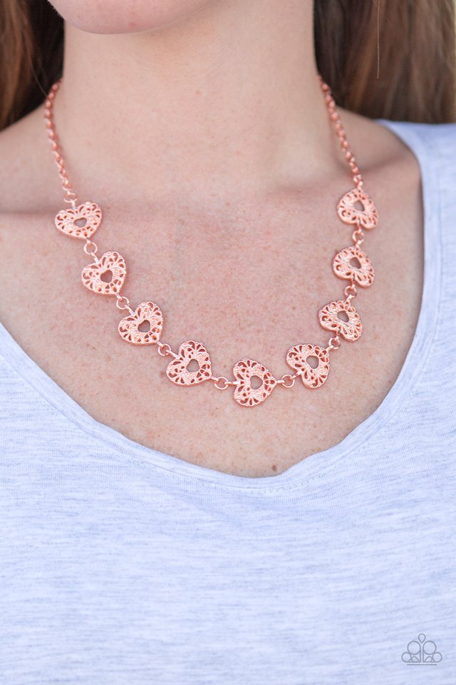Paparazzi ♥ Hearts Harmony - Copper ♥ Necklace