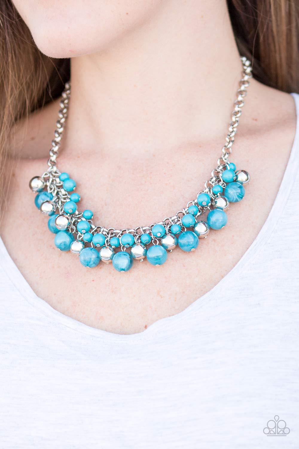 Paparazzi ♥ For The Love Of Fashion - Blue ♥  Necklace