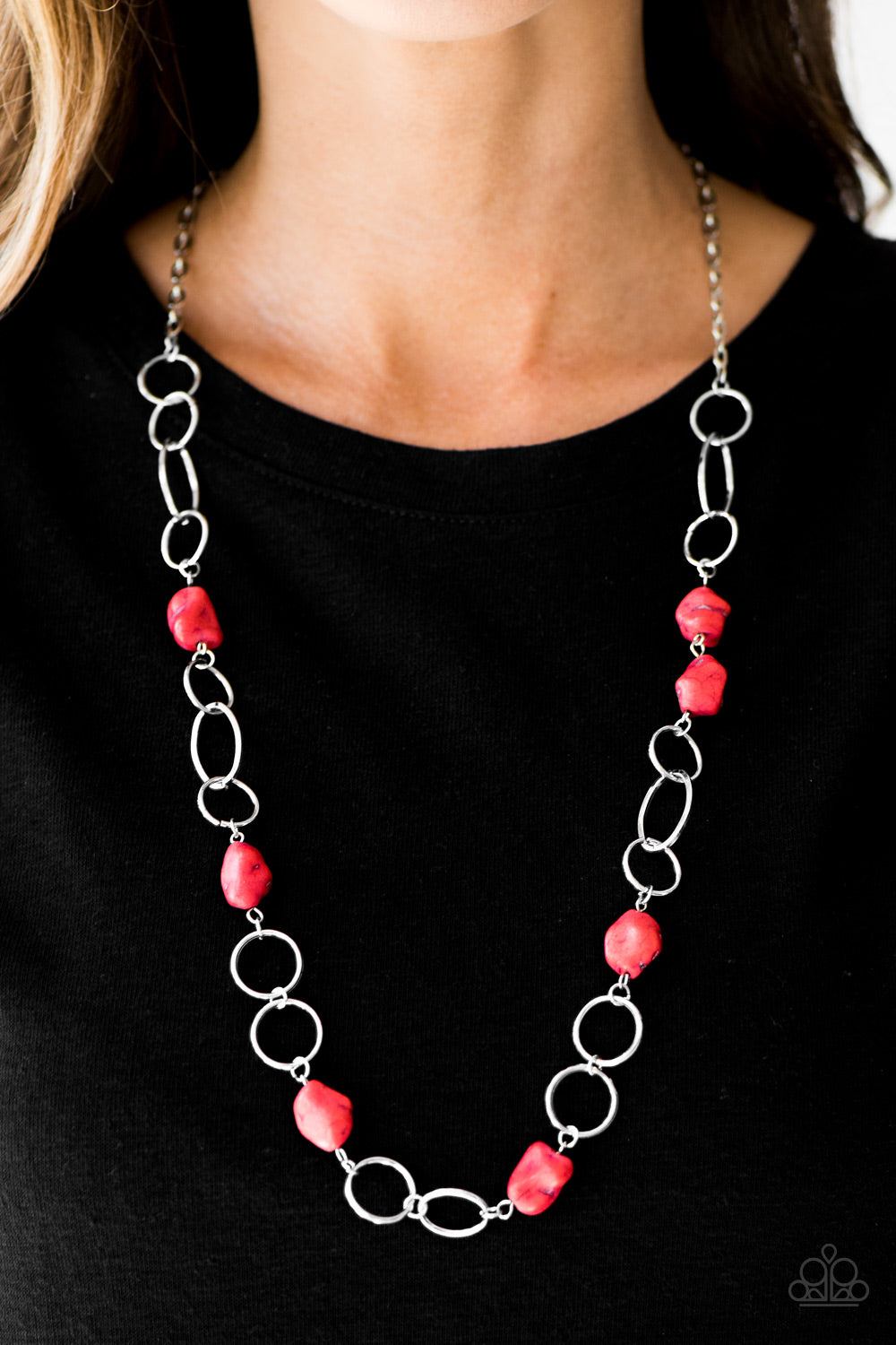 Paparazzi ♥ Canyon Trip - Red ♥  Necklace