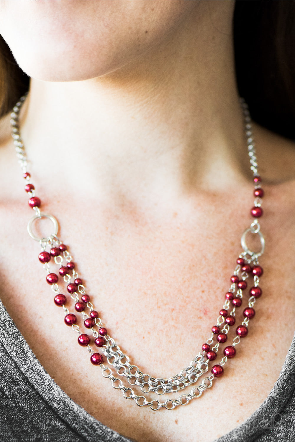 Paparazzi ♥ Luxury Shimmer - Red ♥  Necklace