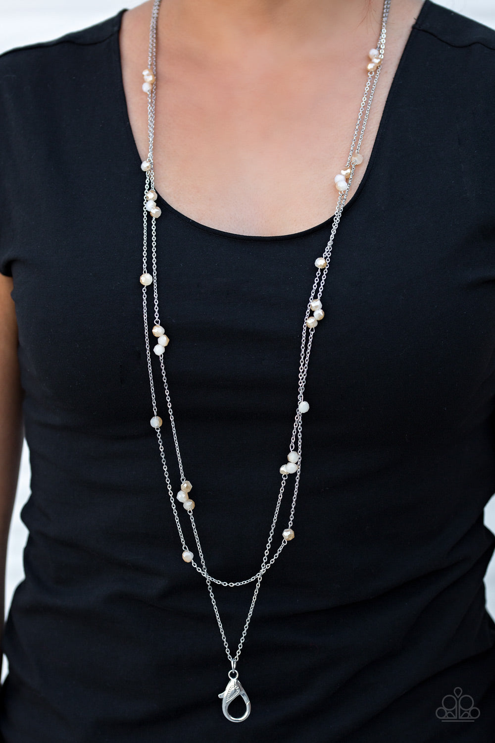 Paparazzi ♥ Swag and Sparkle - Brown Lanyard ♥  Lanyard