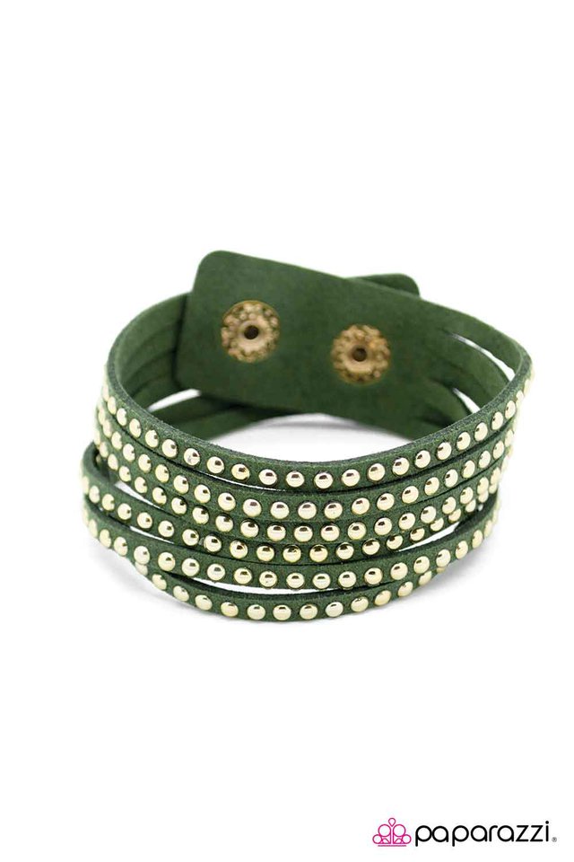 Paparazzi ♥ Rebel with a Cause - Green ♥ Bracelet