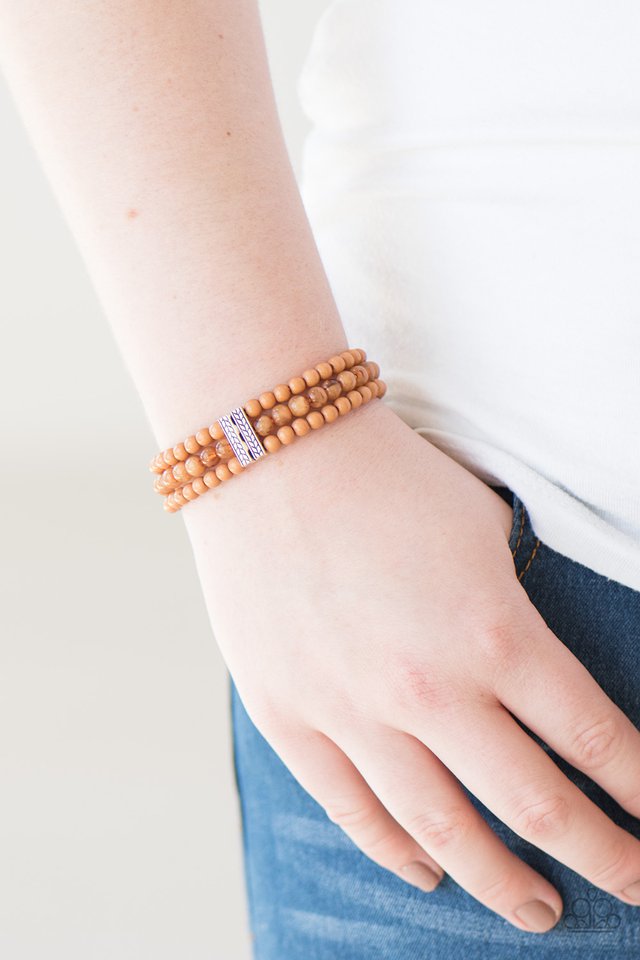 Paparazzi ♥ Malibu Muse - Brown ♥ Bracelet