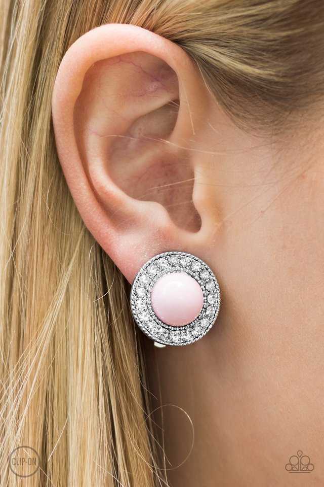 Paparazzi ♥ Boss Hustle - Pink Clip-On ♥ Clip-On
