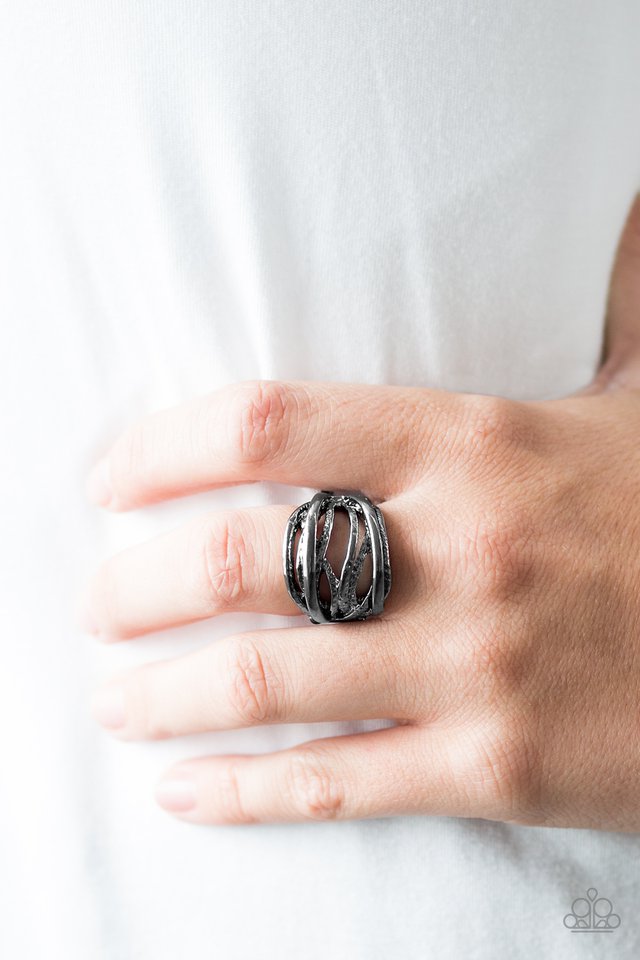 Paparazzi ♥ Industrial Empire - Black ♥ Ring