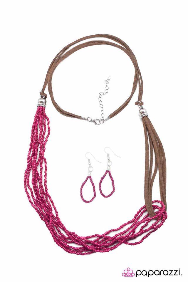 Paparazzi ♥ Dancing in the Desert - Pink ♥ Necklace