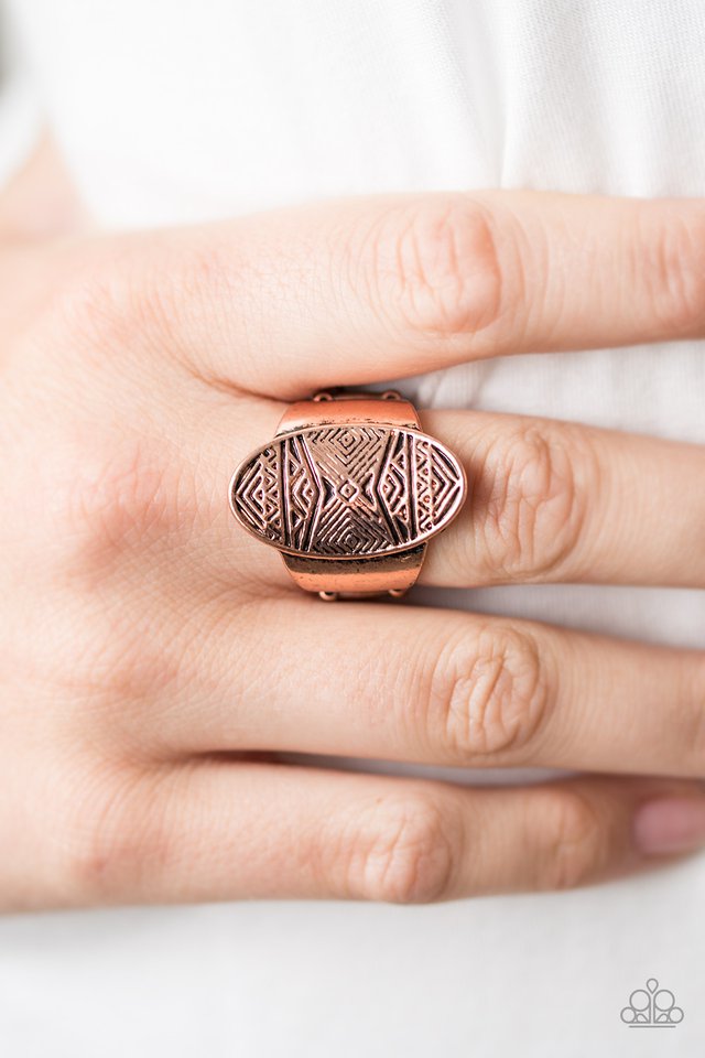 Paparazzi ♥ Tiki Tahiti - Copper ♥ Ring