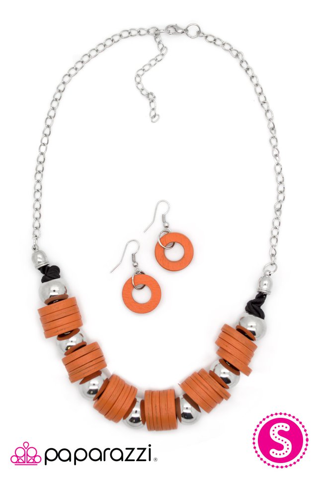 Paparazzi ♥ Organically Autumn - Orange ♥ Necklace