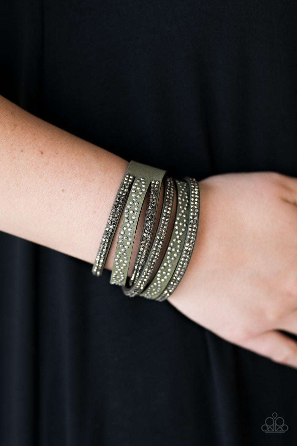 Paparazzi ♥ Attitude Is Everything - Green ♥  Bracelet