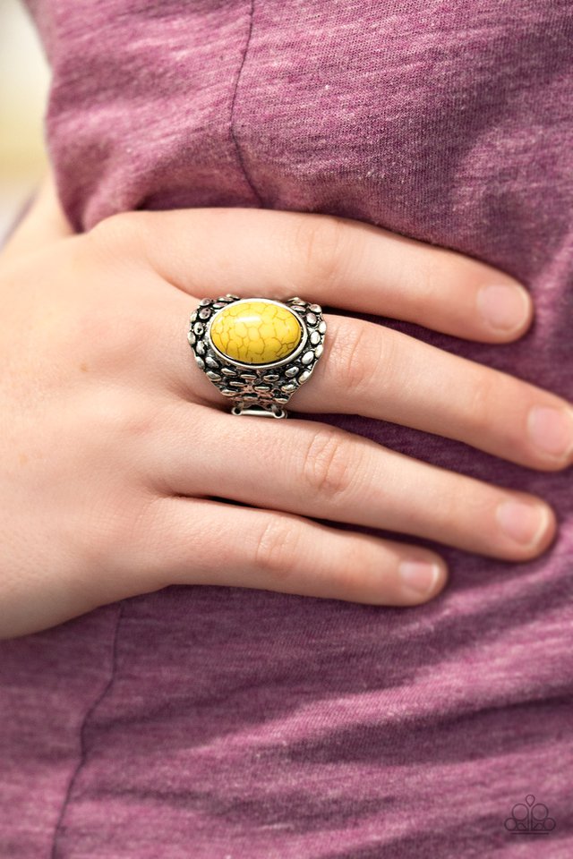 Paparazzi ♥ Jungle Glam - Yellow ♥ Ring