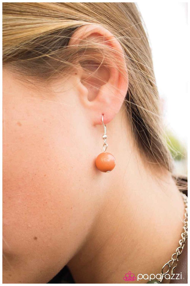 Paparazzi ♥ Abundantly Alluring - Orange ♥ Necklace