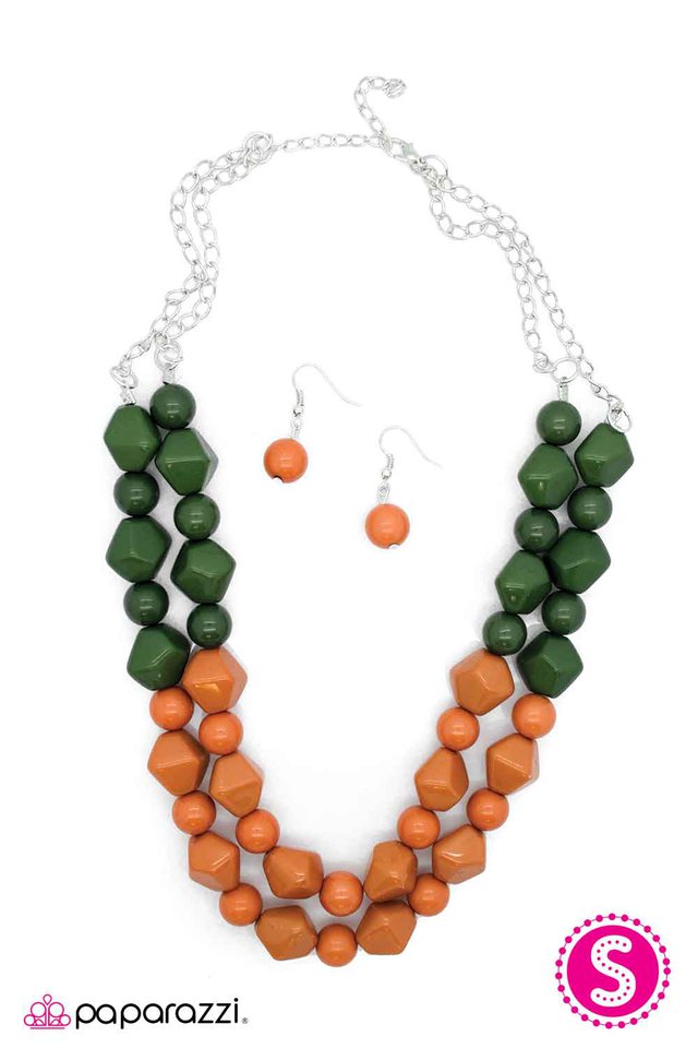 Paparazzi ♥ Abundantly Alluring - Orange ♥ Necklace