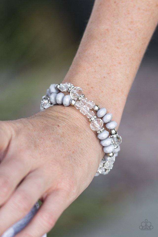 Paparazzi ♥ A Midsummer Nights GLEAM - Silver ♥ Bracelet