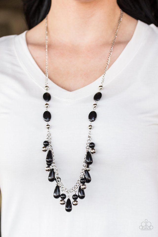 Paparazzi ♥ HUEs She? - Black ♥ Necklace