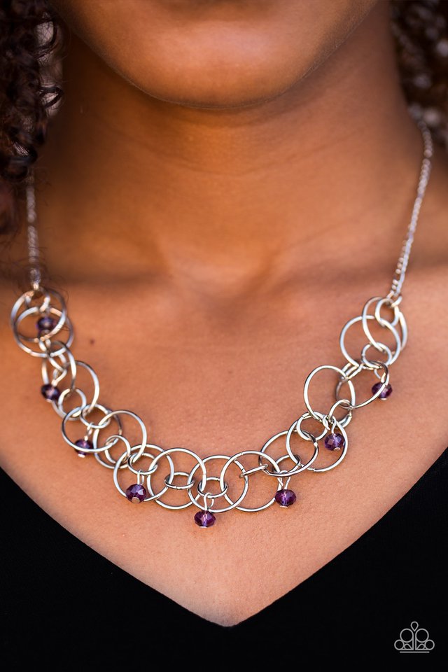 Paparazzi ♥ You Cant Handle The Sparkle! - Purple ♥ Necklace