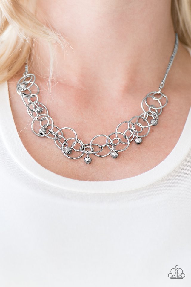 Paparazzi ♥ You Cant Handle The Sparkle! - Silver ♥ Necklace