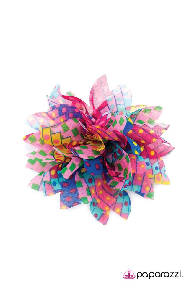 Paparazzi ♥ Perfect Patchwork - Pink ♥ Hair Clip