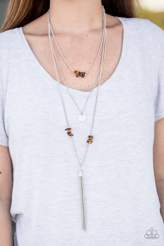 Paparazzi ♥ River Rock Rio - Brown ♥ Necklace