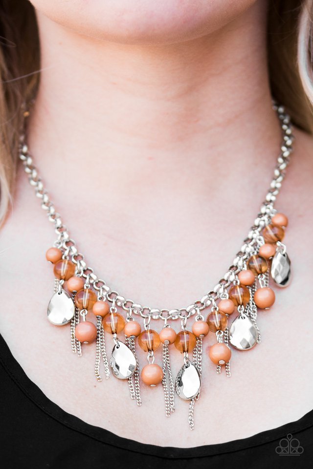 Paparazzi ♥ Here Comes The Storm - Brown ♥ Necklace