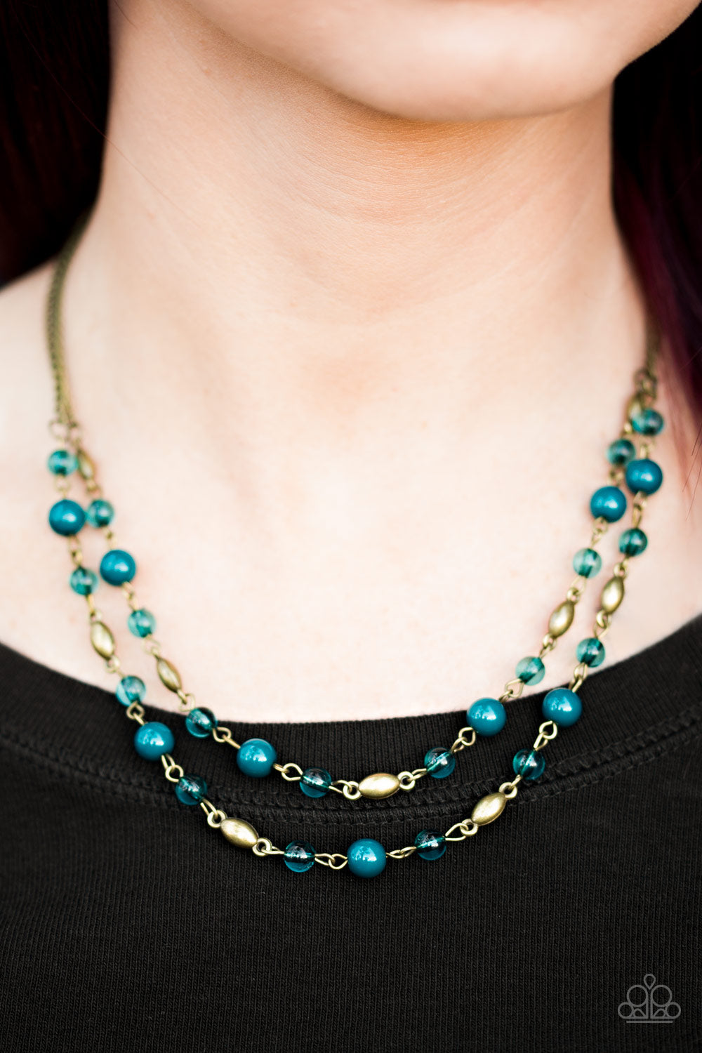 Paparazzi ♥ Ill Always BEAD There - Blue ♥  Necklace