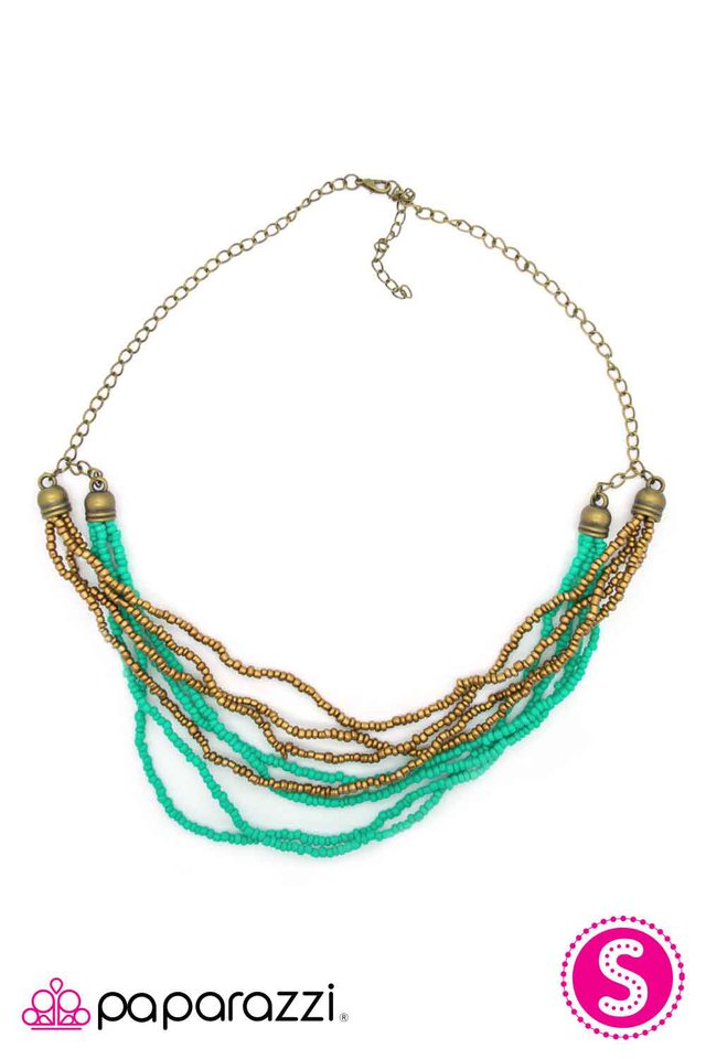 Paparazzi ♥ Blazing a Trail - Blue ♥ Necklace