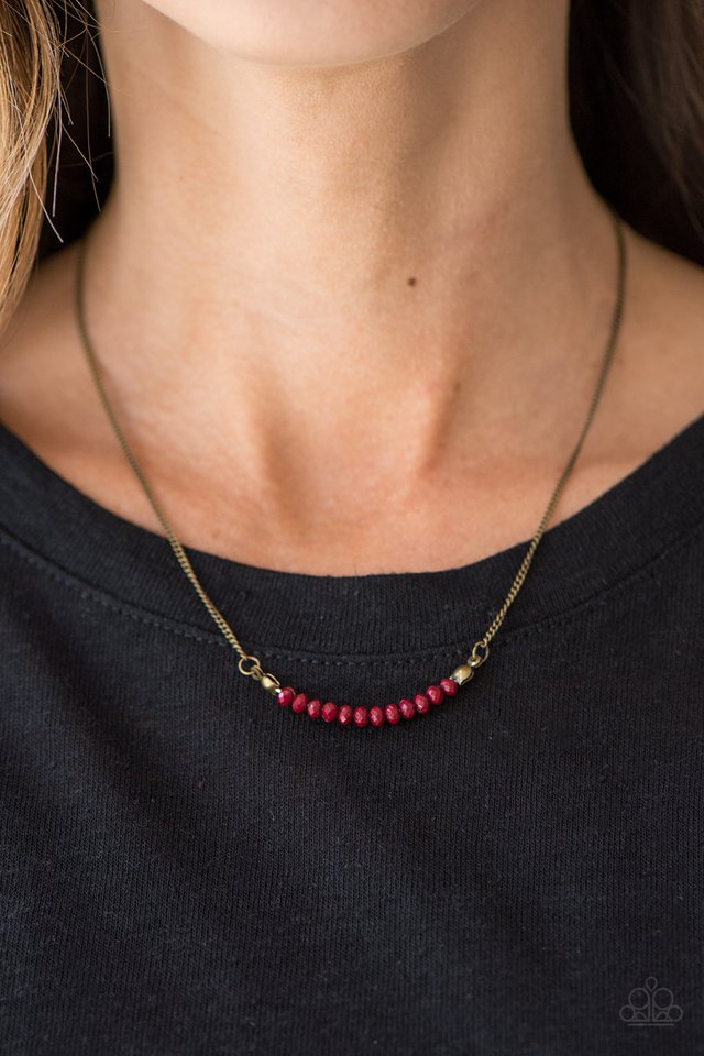 Paparazzi ♥ Country Roads - Red ♥ Necklace