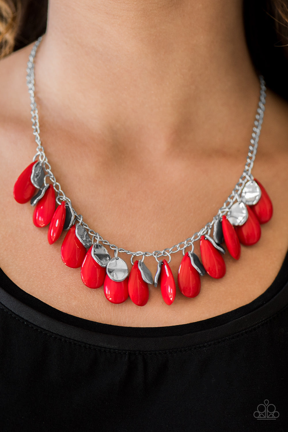 Paparazzi ♥ Tropical Storm - Red ♥  Necklace