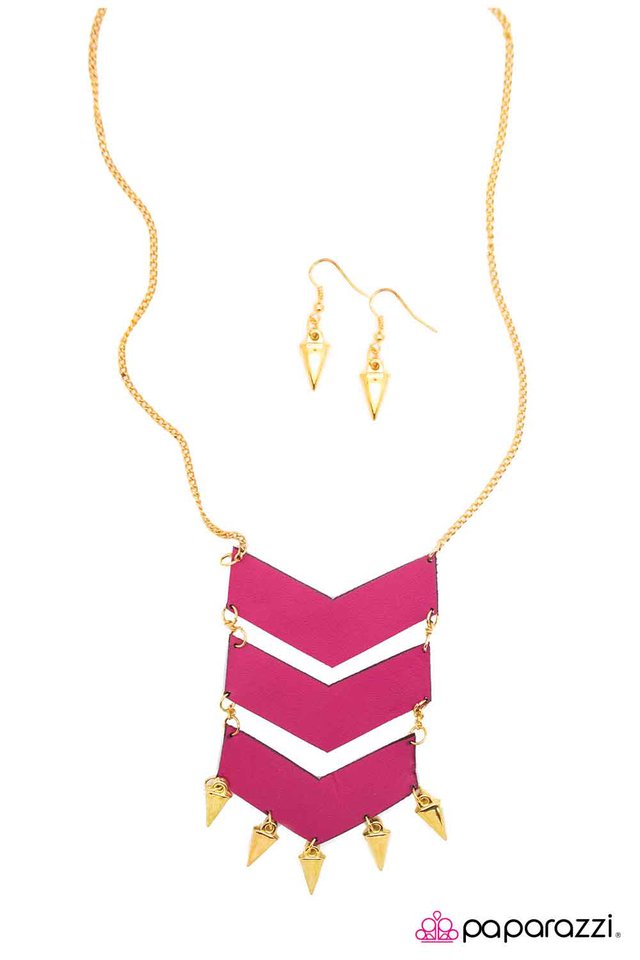 Paparazzi ♥ A Taste for Danger - Pink ♥ Necklace