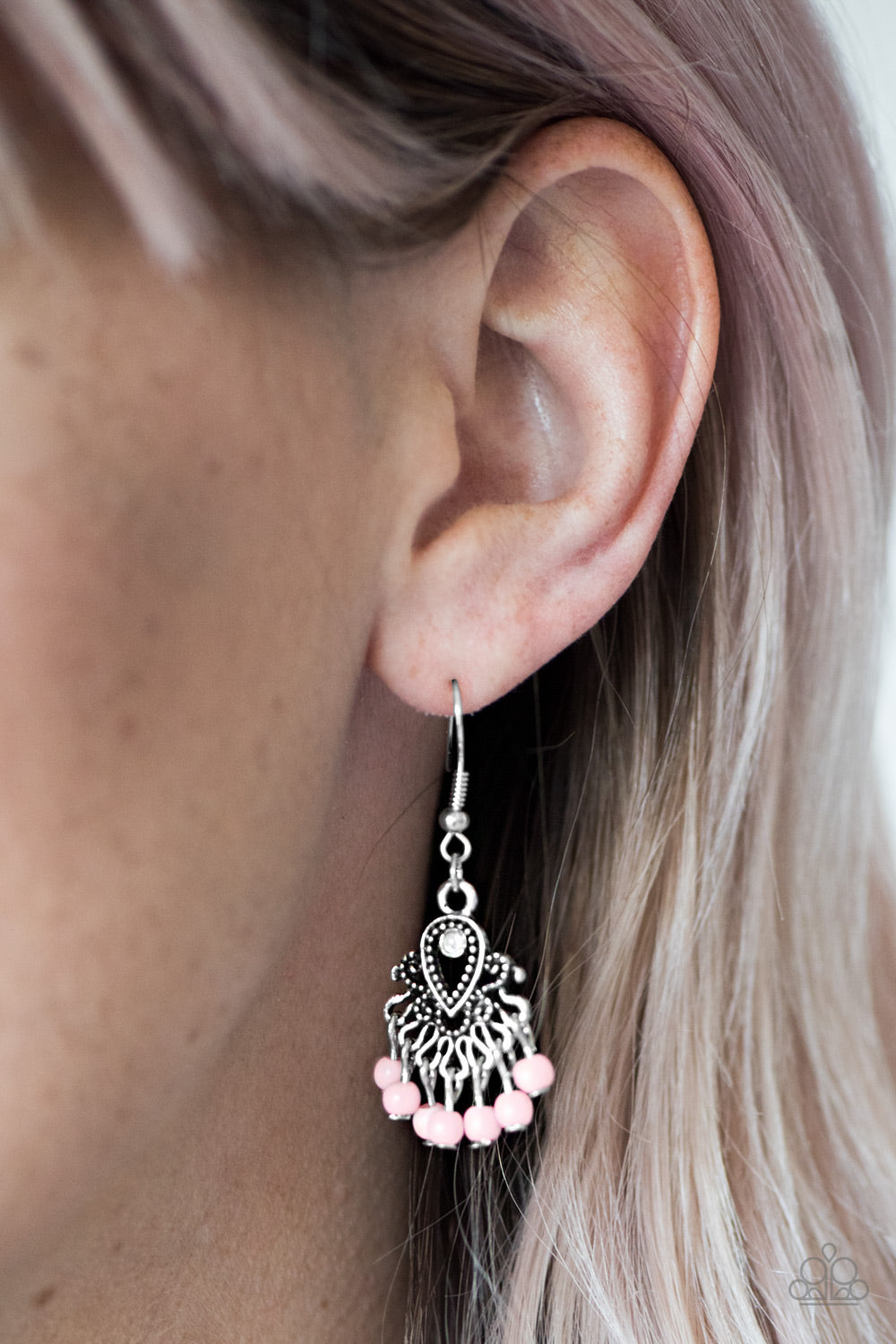 Paparazzi ♥ A COAST Call - Pink ♥  Earrings