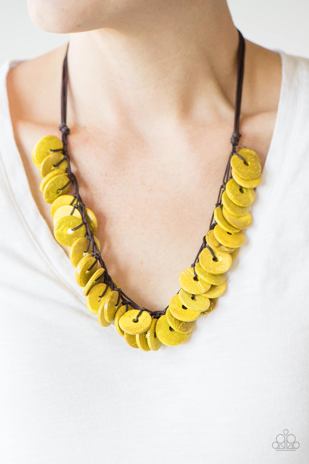 Paparazzi ♥ Jammin In Jamaica - Yellow ♥  Necklace