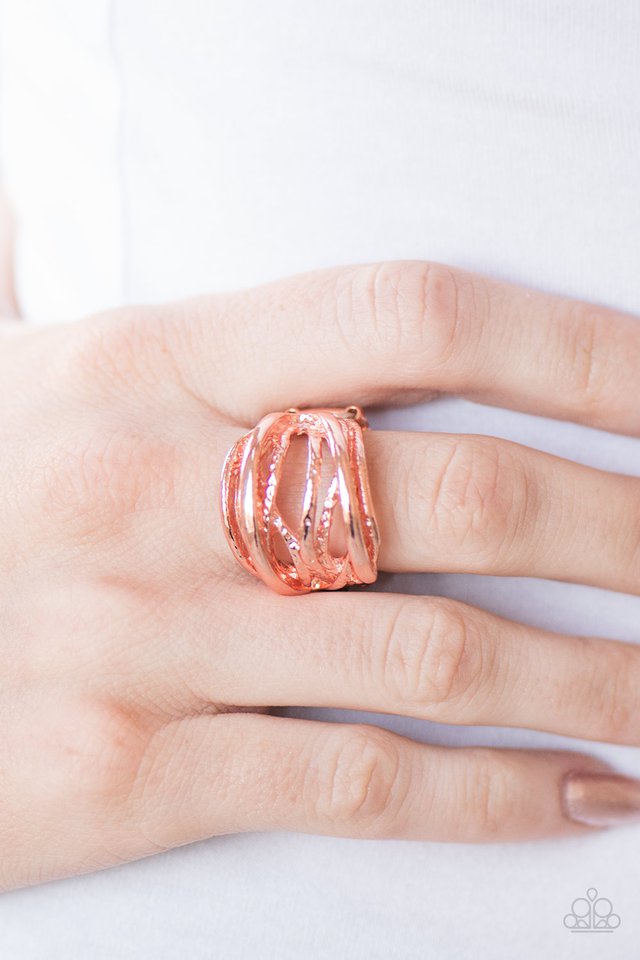 Paparazzi ♥ Industrial Empire - Copper ♥ Ring