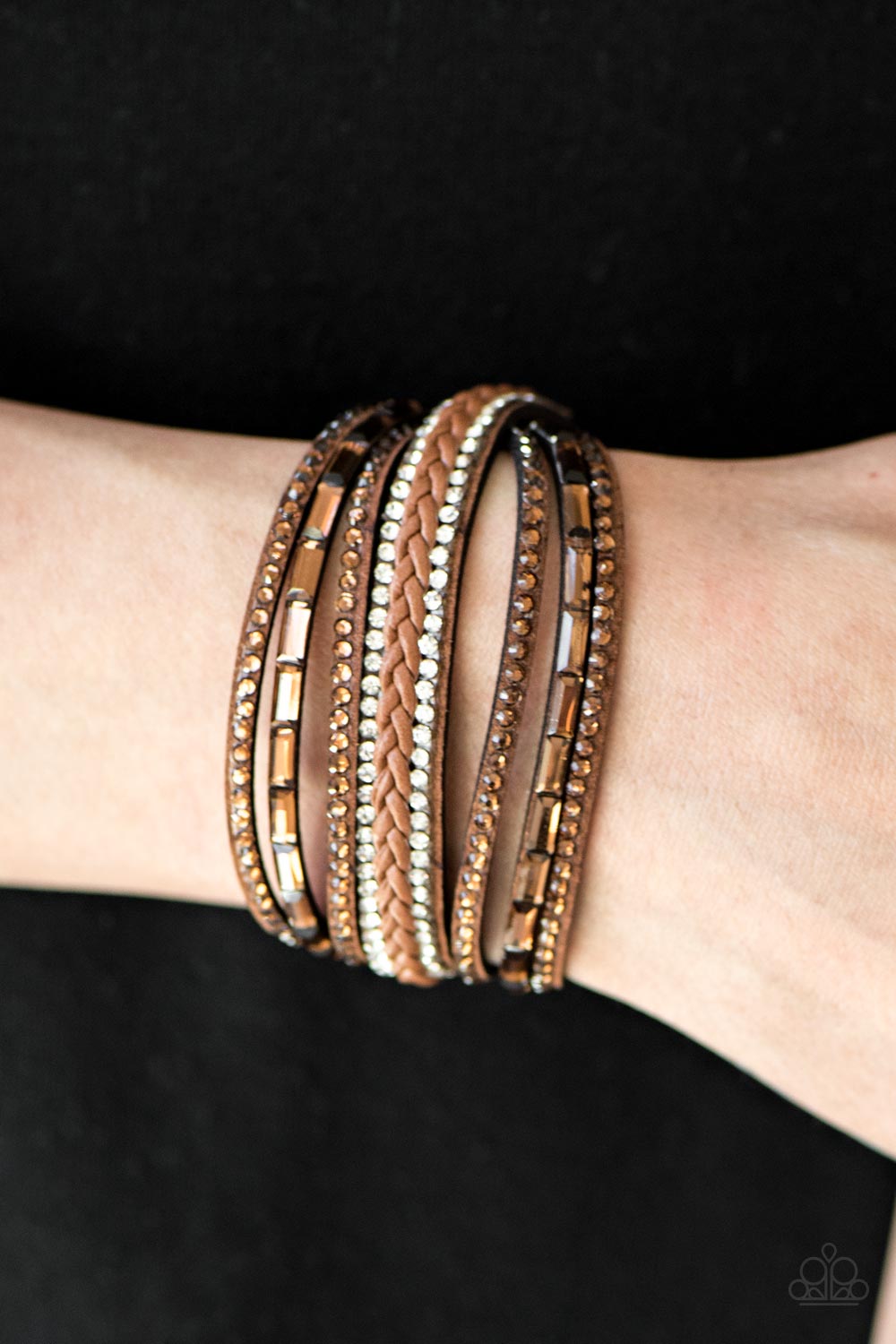 Paparazzi ♥ Brings Out The BEAST In Me - Brown ♥  Bracelet