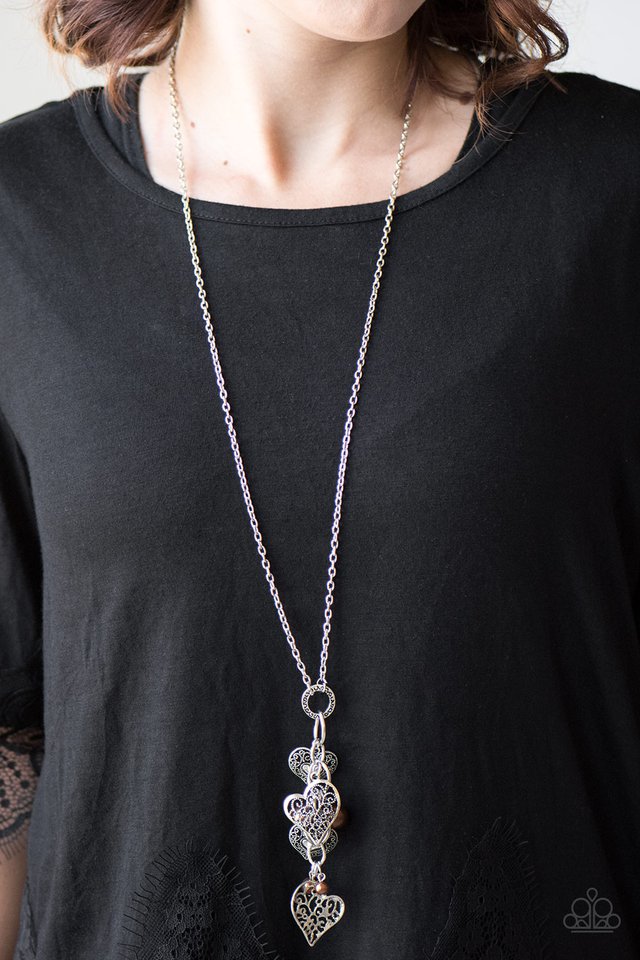 Paparazzi ♥ Take The Plunge - Brown ♥ Necklace