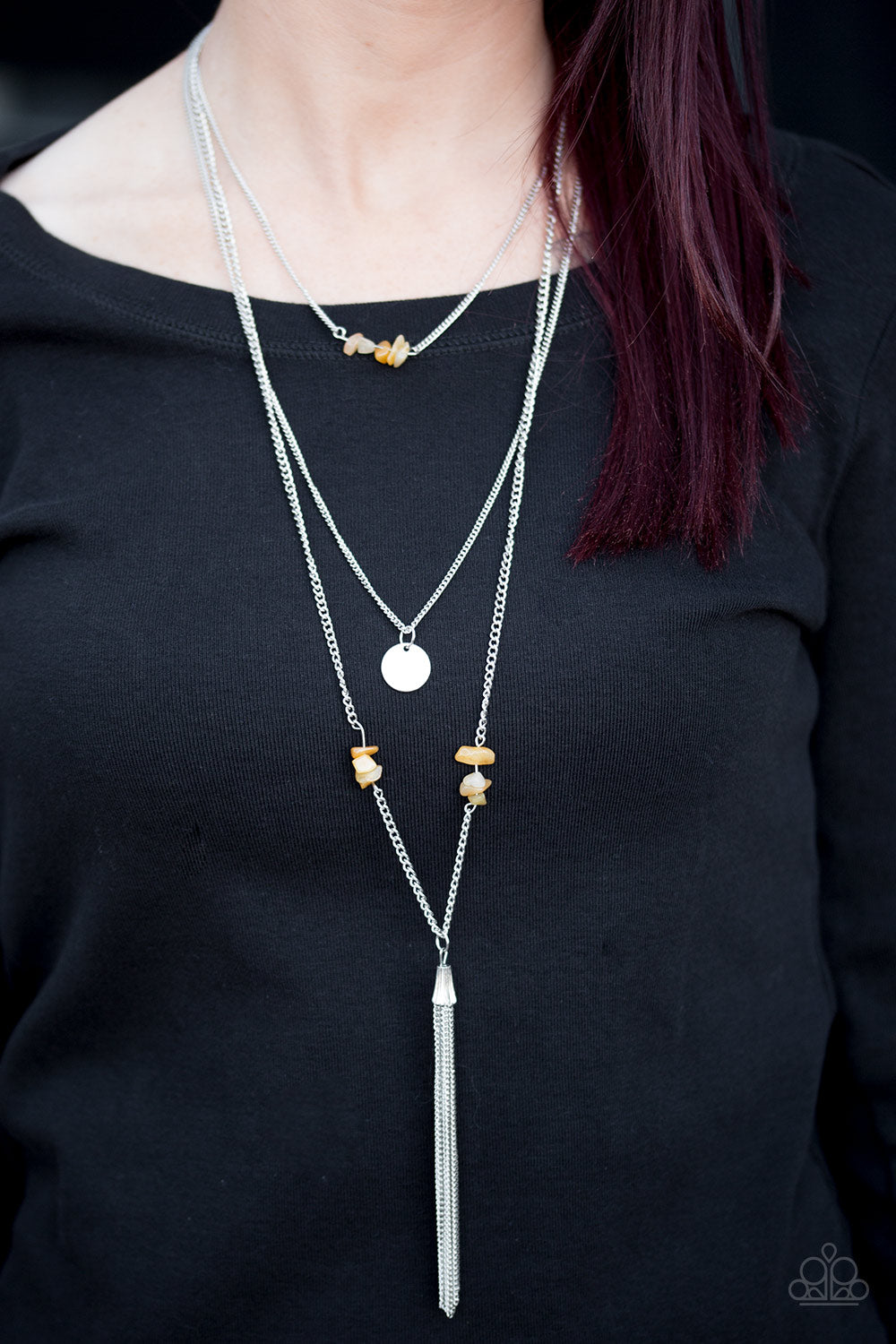 Paparazzi ♥ River Rock Rio - Yellow ♥  Necklace