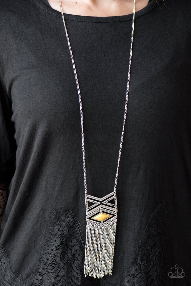 Paparazzi ♥ TRIBAL By Fire - Yellow ♥ Necklace