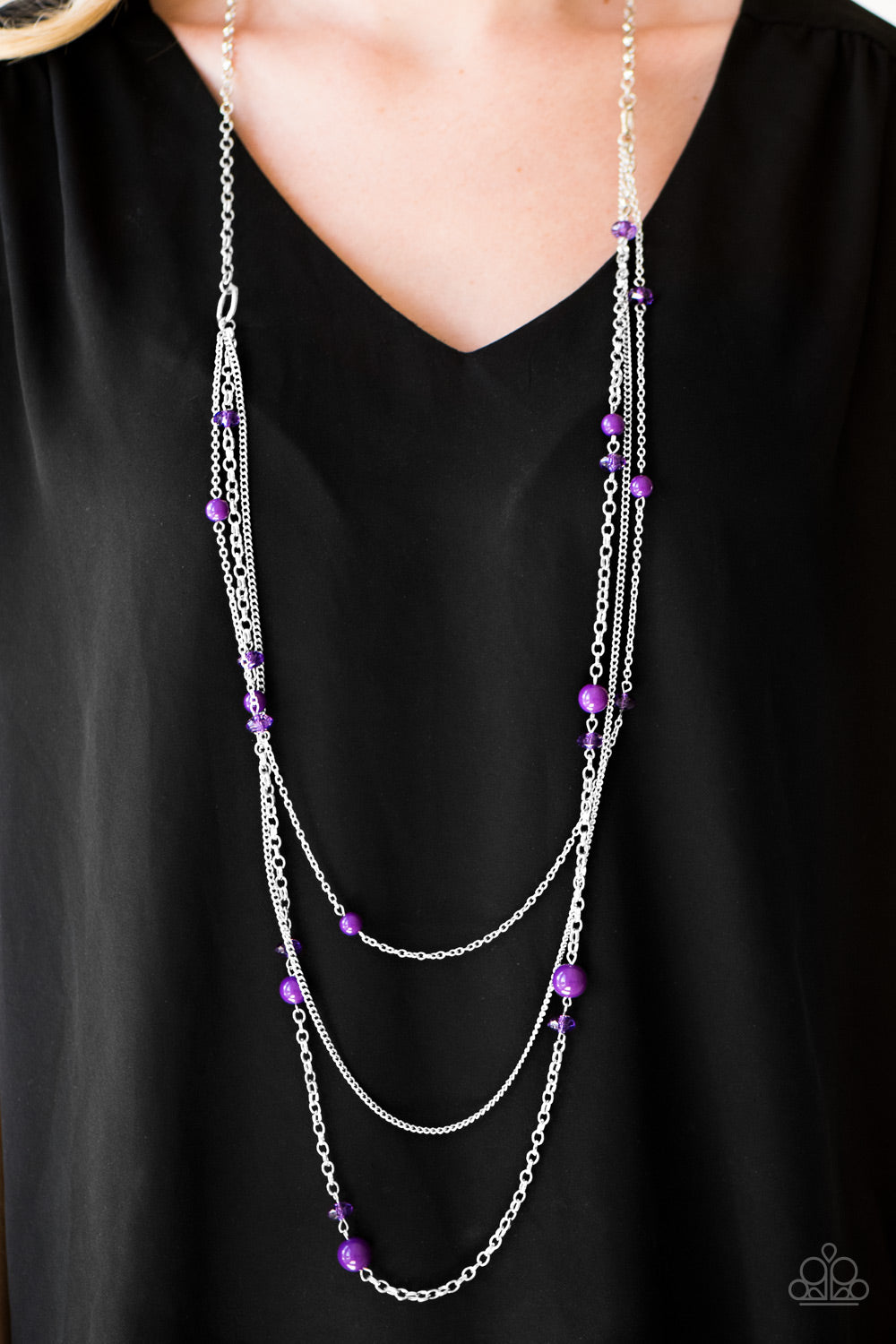 Paparazzi ♥ Triple Tango - Purple ♥  Necklace