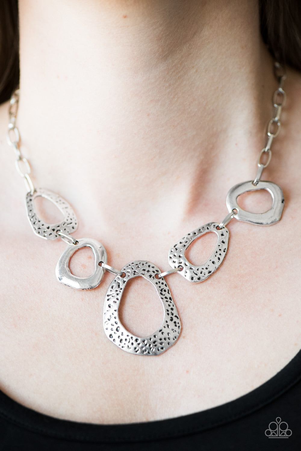 Paparazzi ♥ Very CAVE-alier - Silver ♥  Necklace