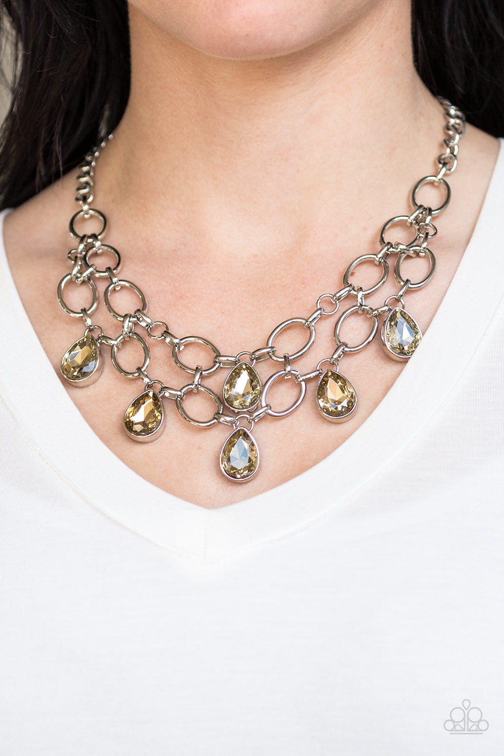 Paparazzi ♥ Show-Stopping Shimmer - Brown ♥  Necklace
