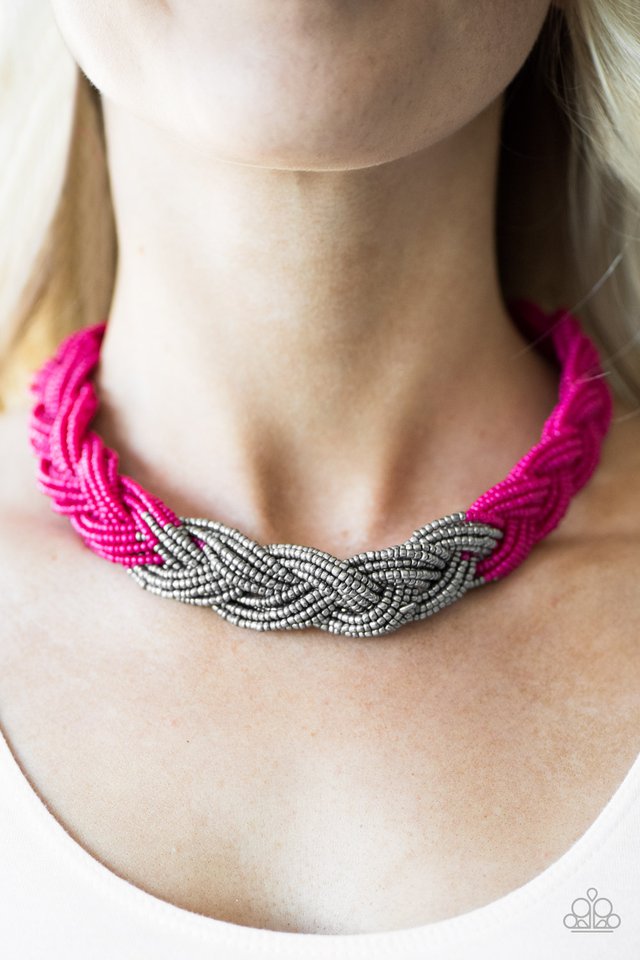 Paparazzi ♥ Brazilian Brilliance - Pink ♥ Necklace