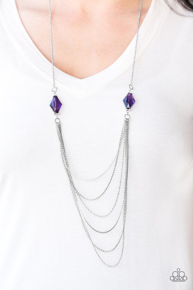 Paparazzi ♥ Rich Beyond Your Wildest GLEAMS! - Purple ♥ Necklace
