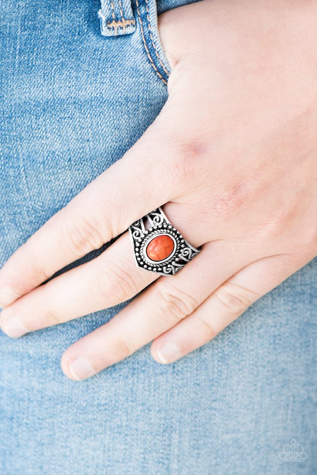 Paparazzi ♥ Chief of Chic - Orange ♥ Ring