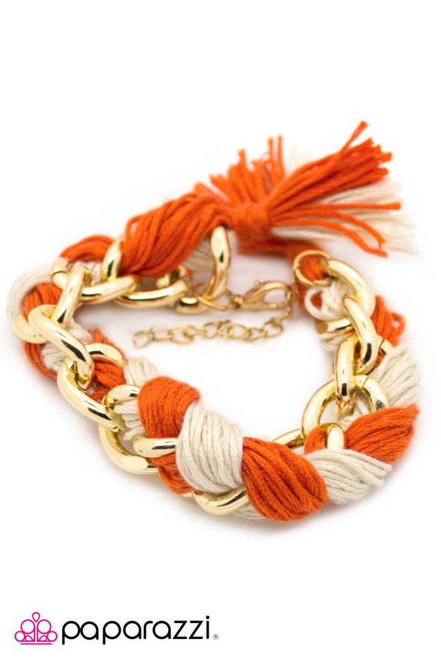 Paparazzi ♥ Hanging By a Thread - Orange ♥ Bracelet