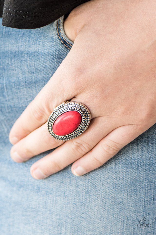 Paparazzi ♥ Country Girl Chic - Red ♥ Ring